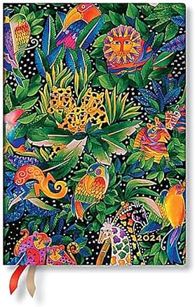Jungle Song (Whimsical Creations) Midi 12-month Dayplanner 2024